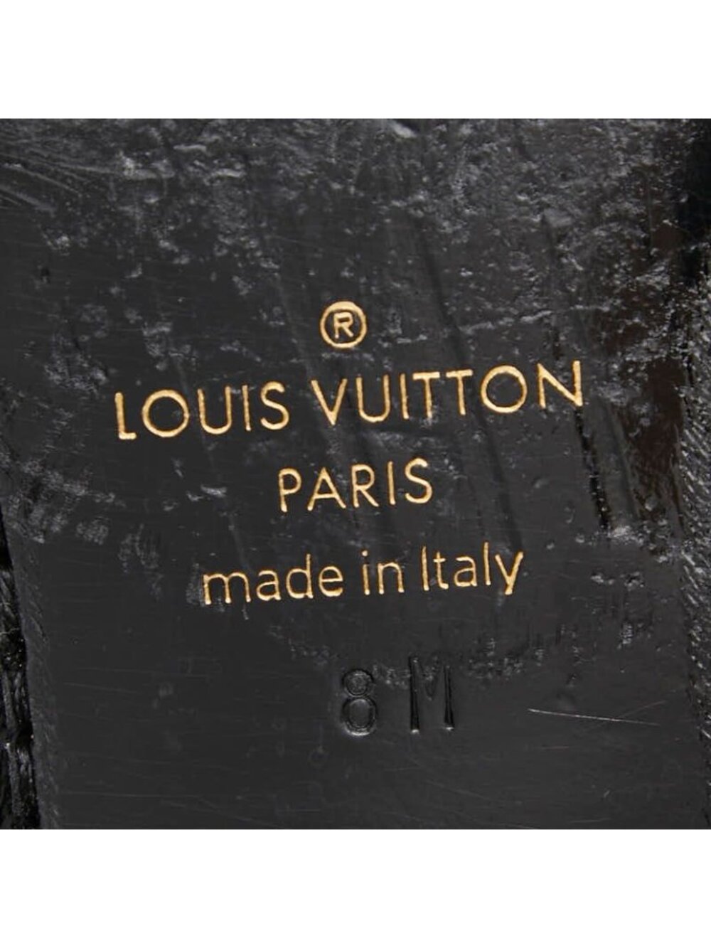Louis Vuitton Damier Opera Shoes Slip on Black Leather Velour - Picture 8 of 8